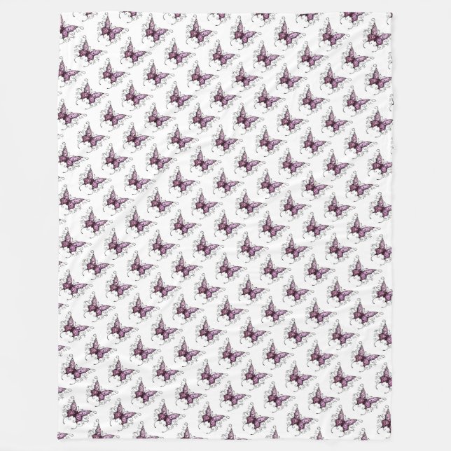 Fleece Blanket/Butterflies (Framsidan)
