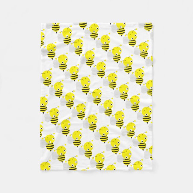 Fleece Blanket/Cute Bumblebees (Framsidan)