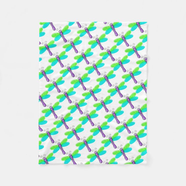 Fleece Blanket/Cute Dragonflies (Framsidan)