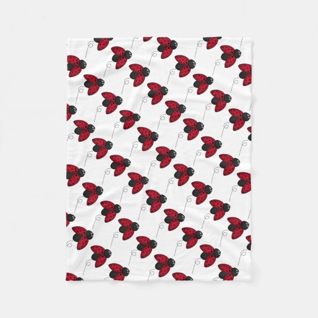 Fleece Blanket/Cute Ladybug (Framsidan)