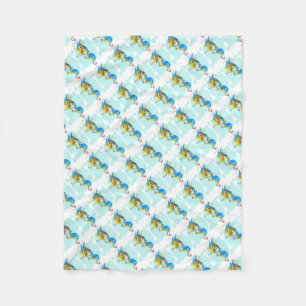 Fleece Blanket/Cute Seahorse