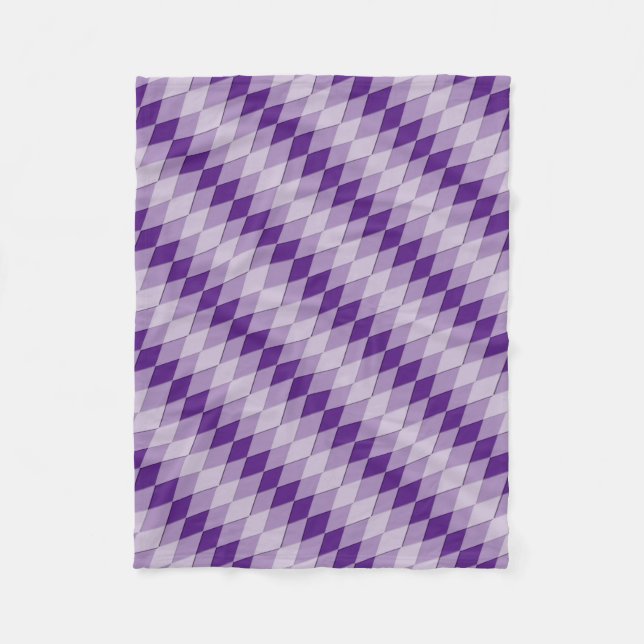 Fleece Blanket - diagonal Argyle Mönster (Framsidan)