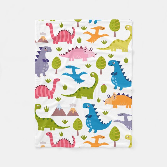 Fleece Blanket - Dino Party (Framsidan)