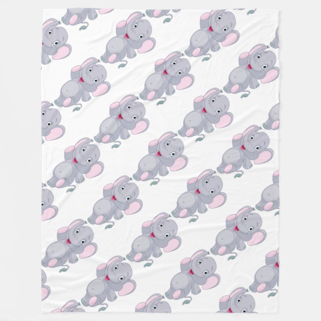 Fleece Blanket/Elephants (Framsidan)
