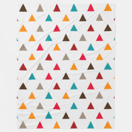 Fleece Blanket - flera färgade trianglar