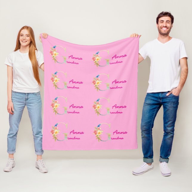 Fleece Blanket For Grandma With Name (På plats)