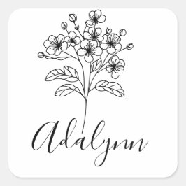 Fleece Blanket Fyrkantigt Klistermärke