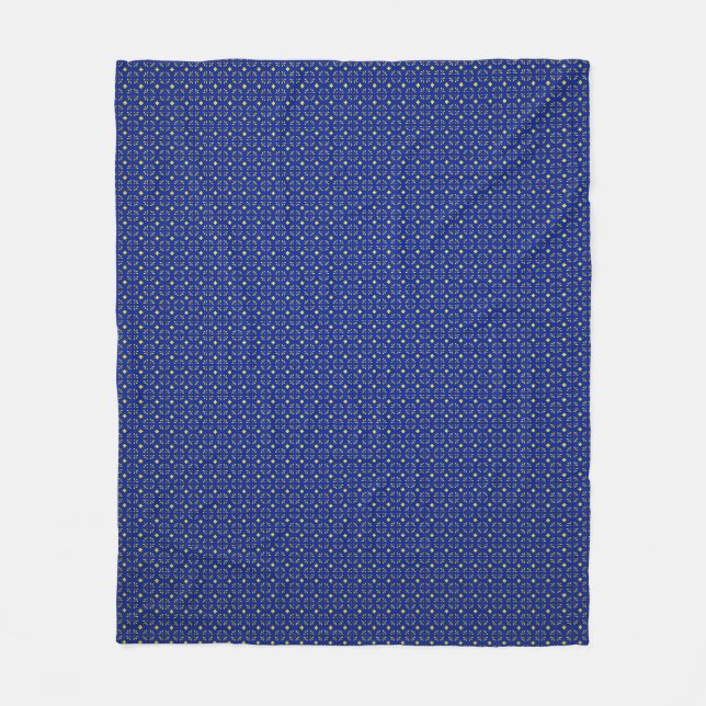 Fleece Blanket gula blommor (Framsidan)