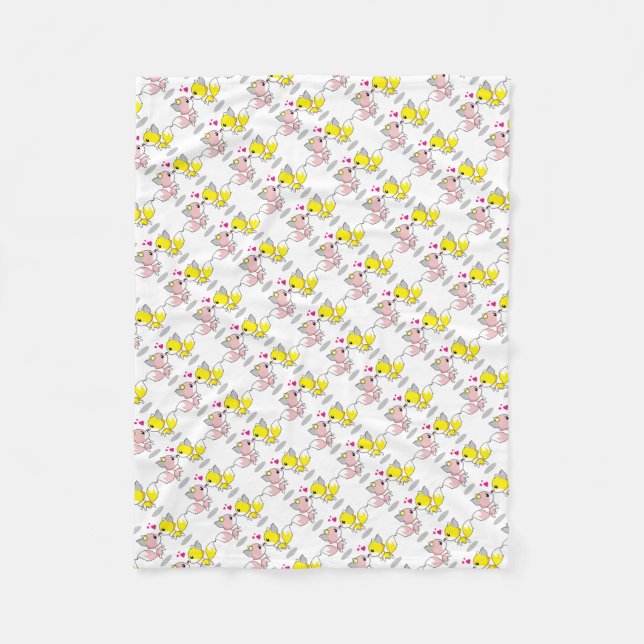 Fleece Blanket/Kissing Baby Fox (Framsidan)
