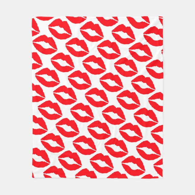 Fleece Blanket/Läppar (Framsidan)