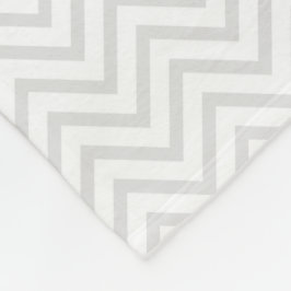 Fleece Blanket - Light Grått Zigzag