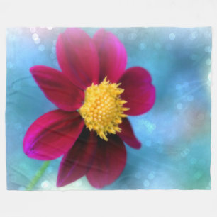 Fleece Blanket/Lila Flower