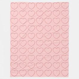 Fleece Blanket - Många Wire Hearts