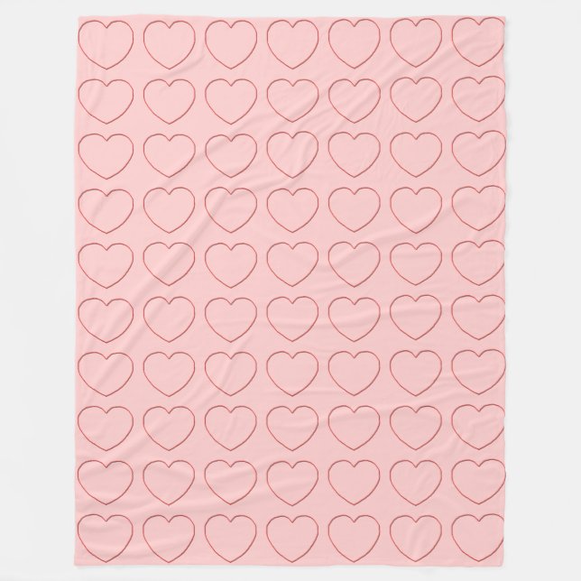 Fleece Blanket - Många Wire Hearts (Framsidan)