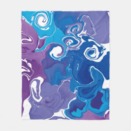 Fleece Blanket marble stil design.