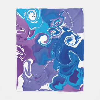 Fleece Blanket marble stil design.