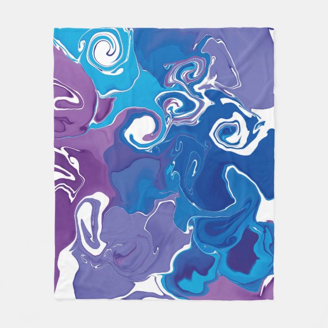 Fleece Blanket marble stil design. (Framsidan)