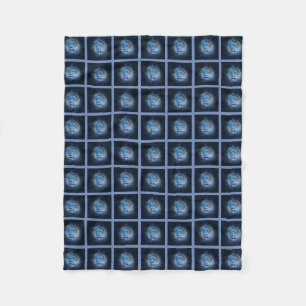 Fleece Blanket med blå lejon