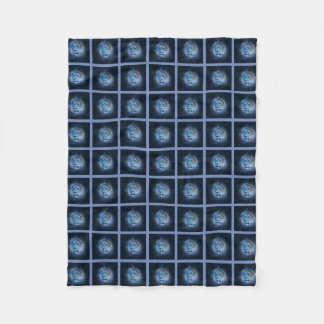 Fleece Blanket med blå lejon