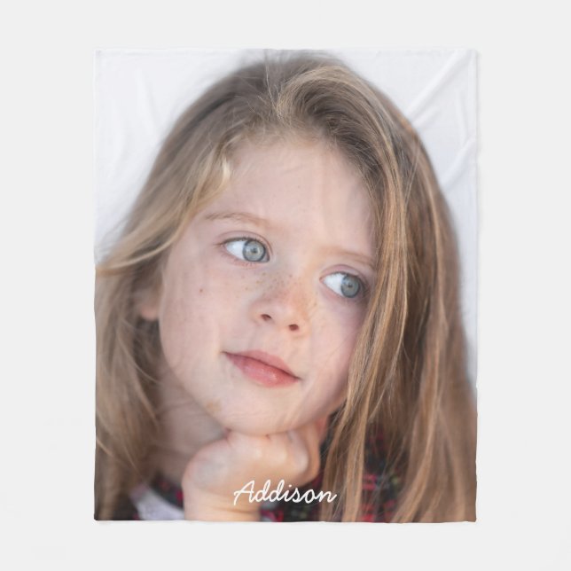 Fleece Blanket med cute Photo (Framsidan)