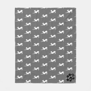 Fleece Blanket med italiensk Greyhound