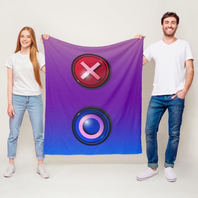 Fleece Blanket med röstknappar för spel (På plats)