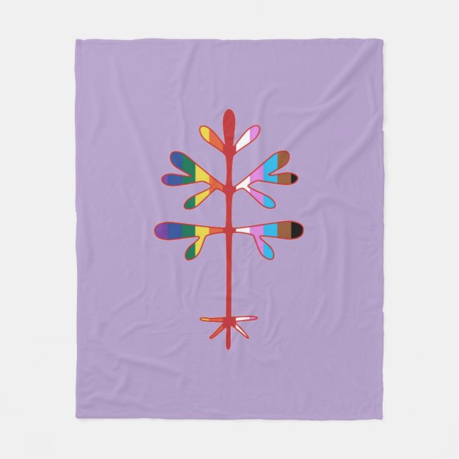 Fleece Blanket med Sten Pride Sapling (Framsidan)