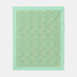 Fleece Blanket med Tropical Vatten Design