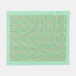 Fleece Blanket med Tropical Vatten Design