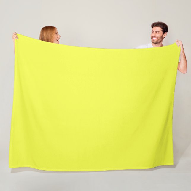 Fleece Blanket, Neon Gult (På plats)