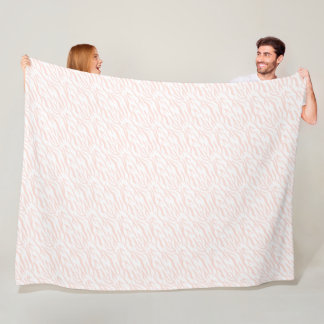 Fleece Blanket - Pink Animal Print Pattern
