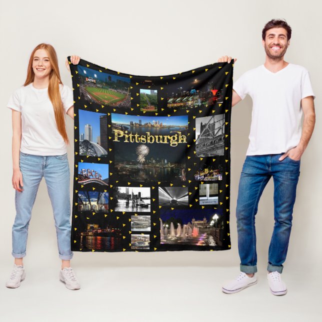 Fleece Blanket Pittsburgh Photo (På plats)