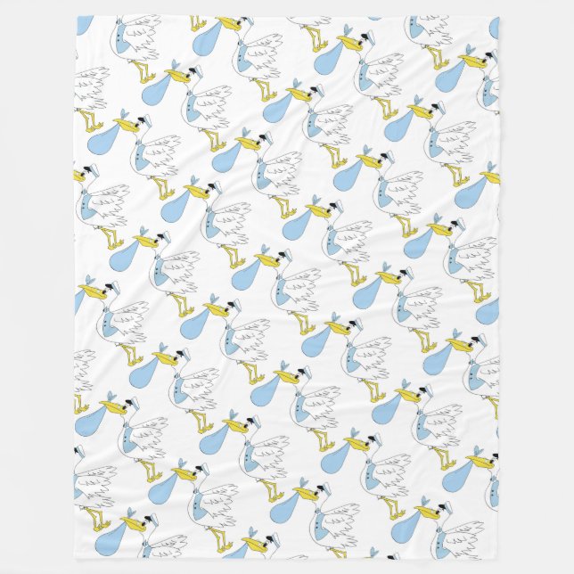 Fleece Blanket/Pojke-Stork (Framsidan)