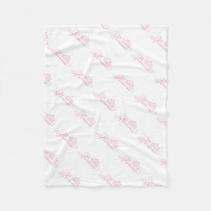 Fleece Blanket/Princess med Krona