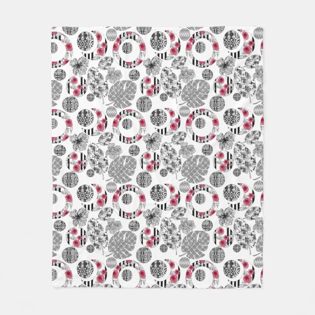 Fleece Blanket, Red and Black, Quilting, Patchwork (Framsidan)