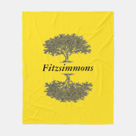 Fleece Blanket - Reflected Träd