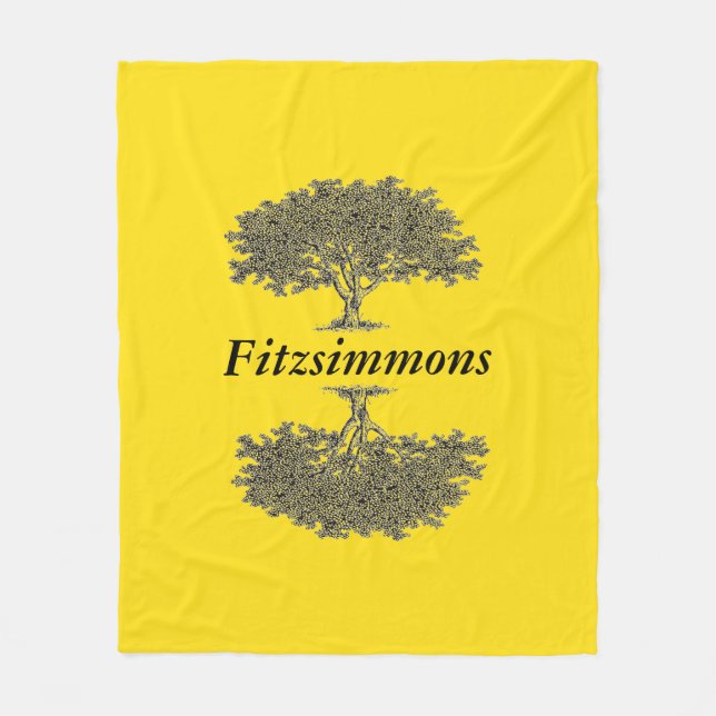 Fleece Blanket - Reflected Träd (Framsidan)