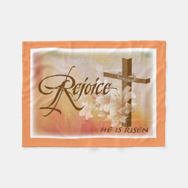 Fleece Blanket/Rejoice (Framsidan (Horisontell))