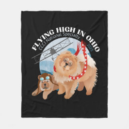 FLEECE BLANKET - SVART MED 2025 LOGOTYP