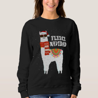 Fleece God Jul Lama Julpyjamas Llam T Shirt