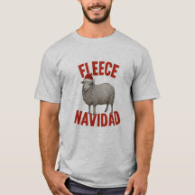 Fleece Navidad Får Puns Jul T-Shirt