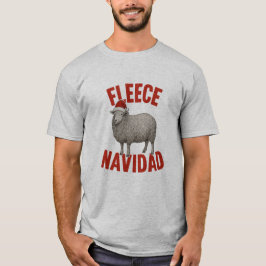 Fleece Navidad Får Puns Jul T-Shirt