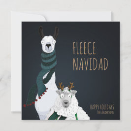 “Fleece Navidad” Festive Funny Chic Punny Julkort
