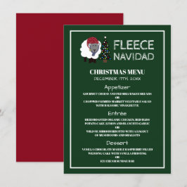 Fleece Navidad, spansk julmeny Inbjudningar