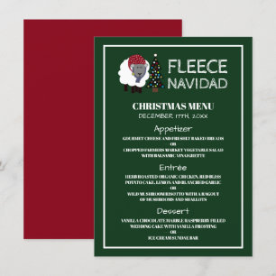 Fleece Navidad, spansk julmeny Inbjudningar