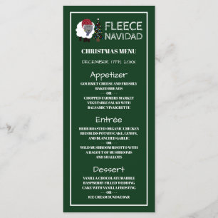 Fleece Navidad, spansk julmeny Meny