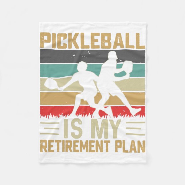 Fleece Pickleball Är Min Pensionsplan Rolig Pickle (Framsidan)