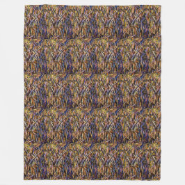 FleeceBlanketCarnivalGlassGrassWithOrangeMoldFungu Fleecefilt