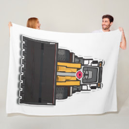 Fleecedecke mit "Lady Loader" Grafik Fleecefilt