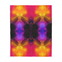 Fleecefilt abstrakt stil